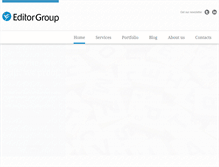 Tablet Screenshot of editorgroup.com